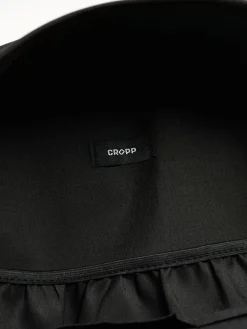 Czarny plecak z nadrukiem