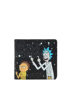 Czarny portfel Rick and Morty