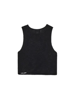 Czarny top z dzianiny