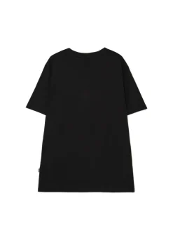 Czarny t-shirt z haftem