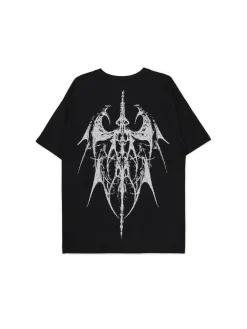 Czarny T-shirt z nadrukiem UNISEX