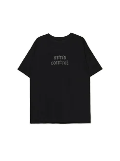 Czarny T-shirt z nadrukiem UNISEX