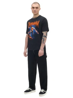 Czarny t-shirt z nadrukiem Chainsaw Man