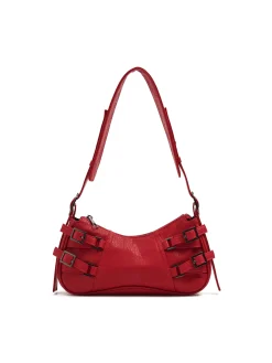 Czerwona torebka z imitacji skóry