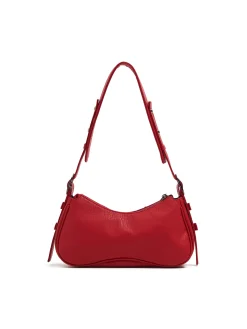 Czerwona torebka z imitacji skóry