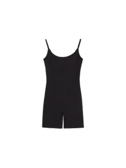 Dopasowany czarny kombinezon