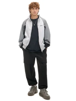 Dresowe joggery z kieszeniami na napy