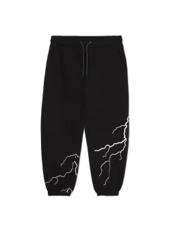 Dresowe joggery z odblaskowym printem