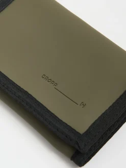 Duży oliwkowy portfel