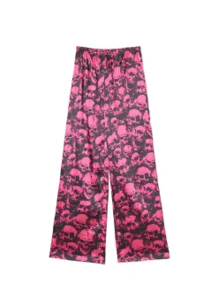 Dwuczęściowa piżama z motywem czaszek