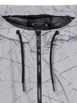 Dwukolorowa kurtka z nadrukiem