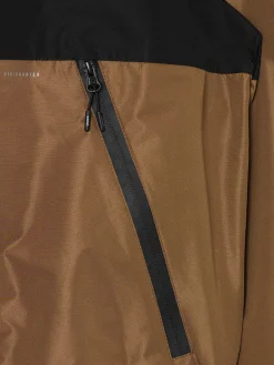 Dwukolorowa lekka kurtka z kapturem