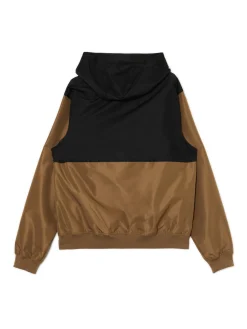 Dwukolorowa lekka kurtka z kapturem
