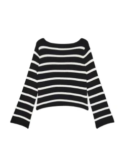 Dzianinowy sweter w paski