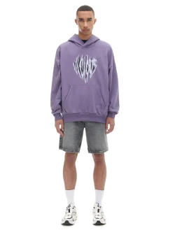 Fioletowa bluza z kapturem