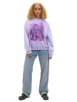 Fioletowa bluza z kapturem UNISEX