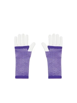 Fioletowe kabaretkowe mitenki