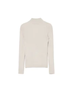 Gładki sweter z półgolfem