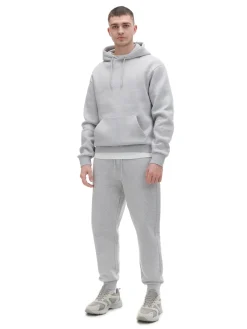 Gładkie szare joggery regular