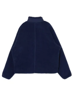 Granatowa bluza sherpa