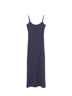 Granatowa sukienka maxi