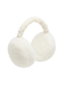 Jasne futrzane nauszniki