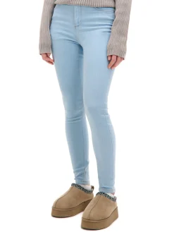 Jasne jeansy skinny push up