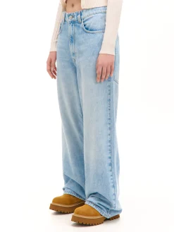 Jasne jeansy super baggy