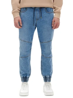 Jasnoniebieskie jeansowe joggery