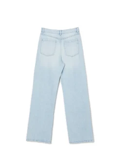 Jasnoniebieskie jeansy wide leg