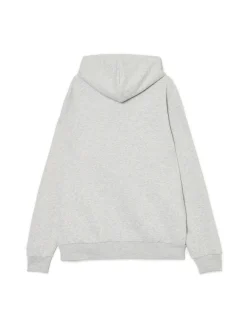 Jasnoszara bluza regular z kapturem