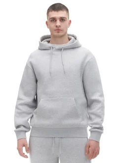 Jasnoszara bluza z kapturem