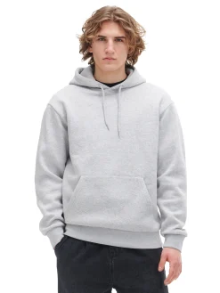 Jasnoszara bluza z kapturem