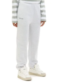 Jasnoszare dresowe joggery z nadrukiem