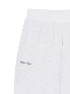 Jasnoszare dresowe joggery z nadrukiem