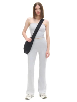 Jasnoszare dresy typu flare