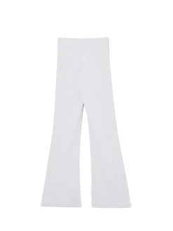 Jasnoszare dresy typu flare