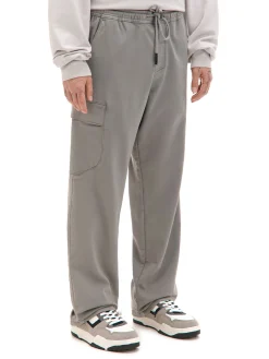 Jasnoszare spodnie jogger loose