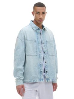 Jeansowa koszula retro