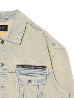 Jeansowa kurtka katanka oversize