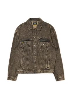 Jeansowa kurtka katanka oversize