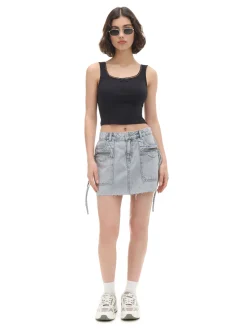 Jeansowa spódnica mini