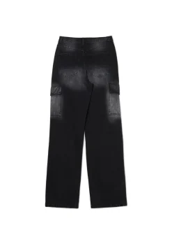 Jeansy baggy TALL z efektem sprania