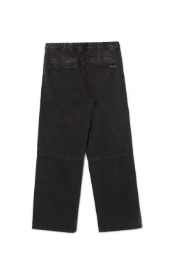 Jeansy baggy z efektem znoszenia