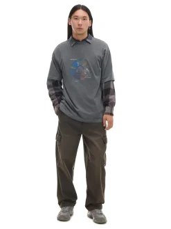 Jeansy baggy z kieszeniami cargo