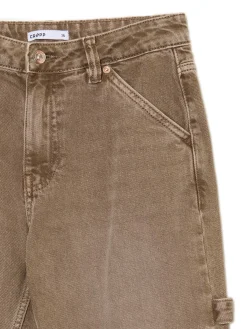 Jeansy straight w stylu retro