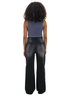 Jeansy wide leg typu barrel