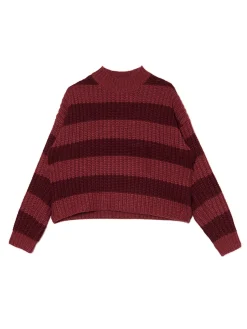 Jesienny sweter w paski