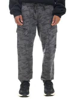 Joggery cargo z nadrukiem moro