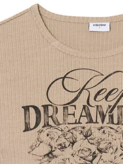 Koszulka longsleeve z marszczonym wykończeniem